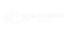 A very light gray to white logo reading 'IRINA CHRISTINA ART' with a stylized script 'IC' on a plain white background.