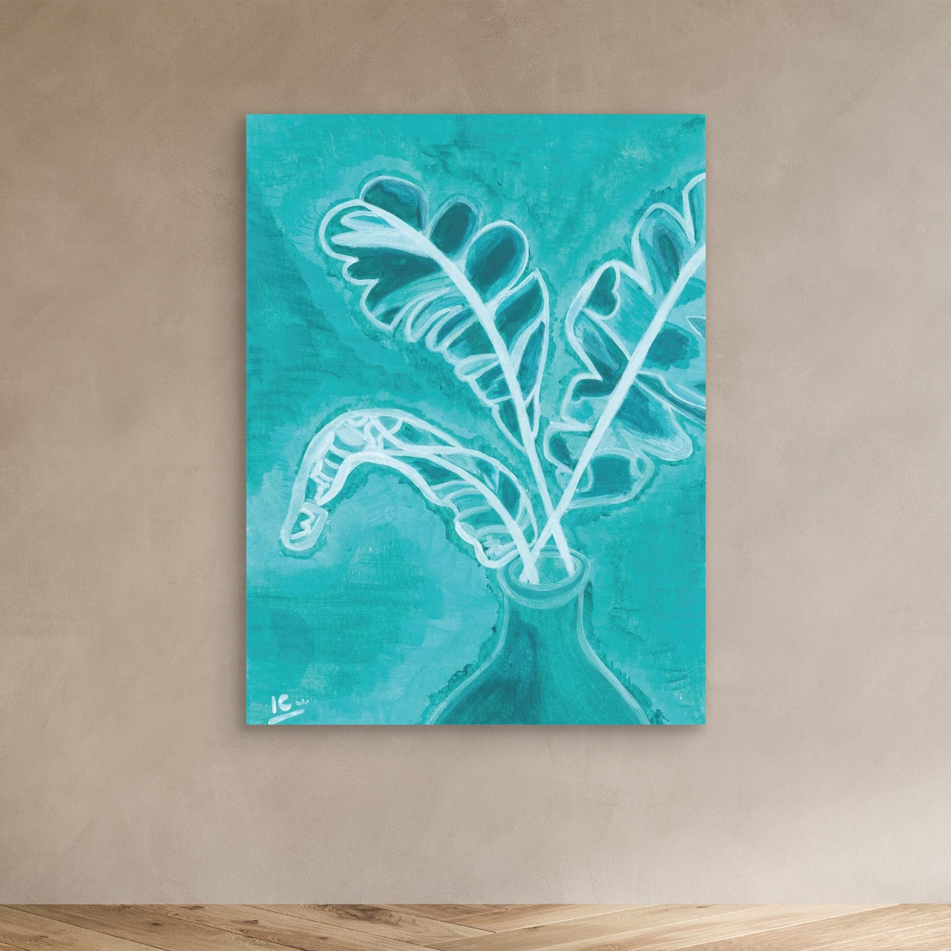 Palmbranches in a bottle 